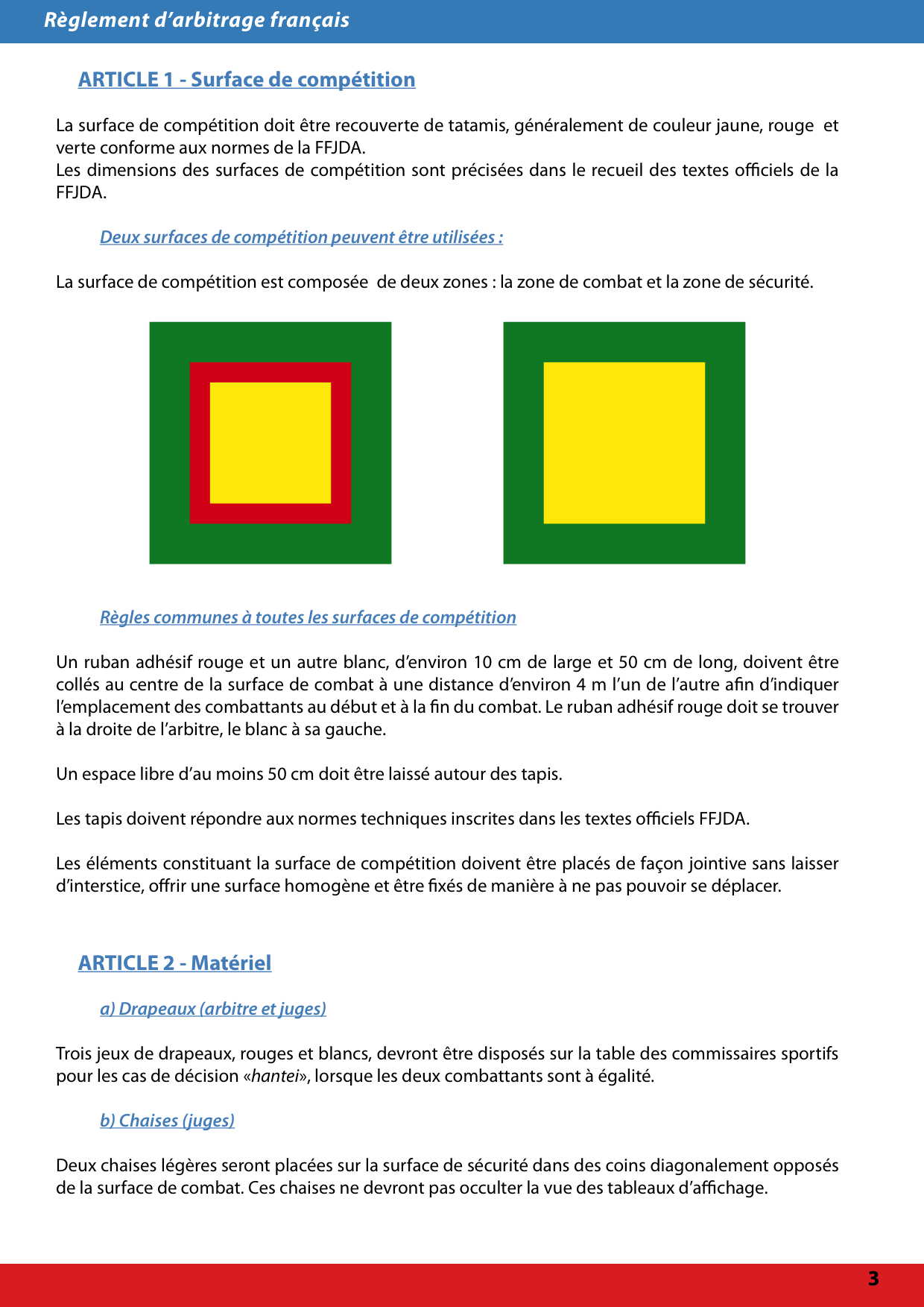 reglement arbitrage